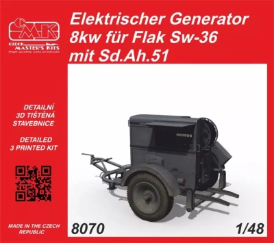 CMK 8070 El.Generator 8kw for Flak Sw-36 with Sd.Ah.51 1/48