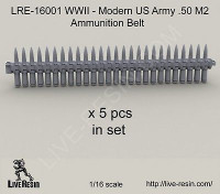 LiveResin LRE16001 WWII - Modern US Army .50 M2 Ammunition Belt 1/16