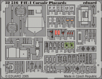Eduard 32516 F4U-1 placards