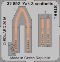 Eduard 32892 Yak-3 seatbelts STEEL 1:32
