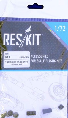Reskit RS72-0206 T-28 Trojan (A,B) NAVY wheels (SWORD,HELL) 1/72