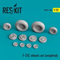 Reskit RS32-186 F-35C 'Lightning II' wheels set (weighted) 1/32