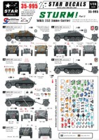 Star Decals STAR35995 Sturm #5. German Sd.Kfz.252 Ammo Carrier. Sturmgeschutz/StuG .Bat 660, Sturmgeschutz/StuG .Abt 186, 190, 201, 203 1/35