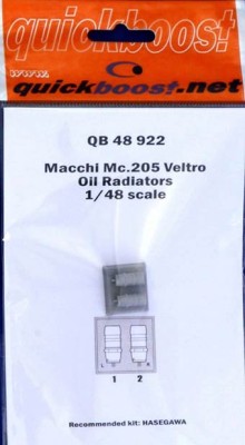 QuickBoost QB48922 Macchi Mc.205 Veltro oil radiators (HAS) 1/48
