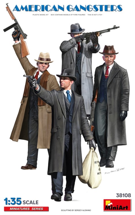 Miniart 38108 American Gangsters (4 fig.) 1/35