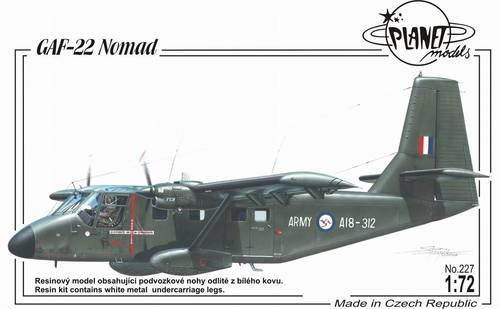 Planet Models PLT227 GAF 22 Nomad 1/72
