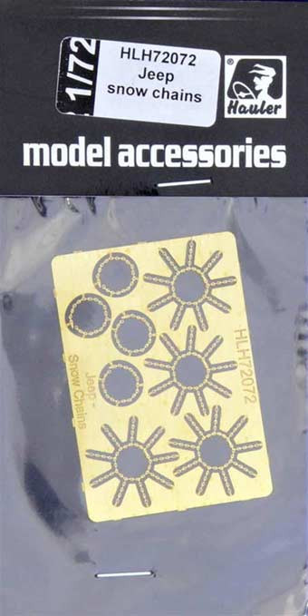 Hauler HLH72072 Jeep snow chains (PE set) 1/72