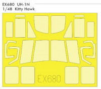 Eduard EX680 Mask 1/48 UH-1N (KITTYH)
