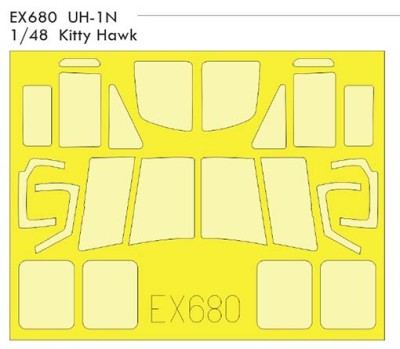 Eduard EX680 Mask 1/48 UH-1N (KITTYH)