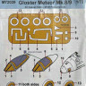 Special Hobby SM72039 Mask for Gloster Meteor Mk.8/9 (SP.H.) 1/72