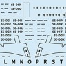 F-rsin Plastic FRP4095 Fokker F-28-4000 SAS 1/144