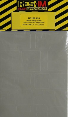 RES-IM RESIMG4805 1/48 Masks for Bf-109 E-3 (TAM 61050)