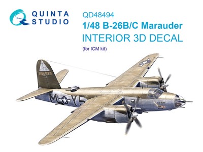 Quinta Studo QD48494 B-26B/C Marauder (ICM) 1/48