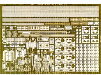 White Ensign Models PE 0738 KING GEORGE V/PRINCE of WALES with parts for Anson, Howe, Duke of York 1/700