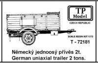 TP Model T-72181 German uniaxial trailer 2t 1/72
