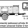 TP Model T-72181 German uniaxial trailer 2t 1/72