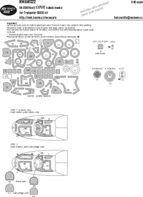 New Ware NWA-M1322 Mask Mi-35M Hind-E EXPERT (TRUMP) 1/48