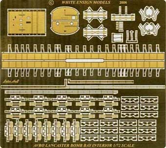 White Ensign Models PE 7228 AVRO LANCASTER BOMB BAY DETAILS (For the Airfix, Revell &amp; Hasegawa kits) 1/72