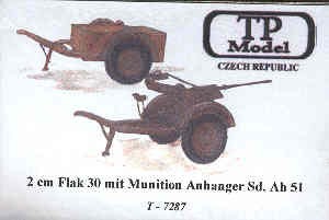 TP Model T-7287 2cm Flak30+Anh.Sd.Ah51 1/72