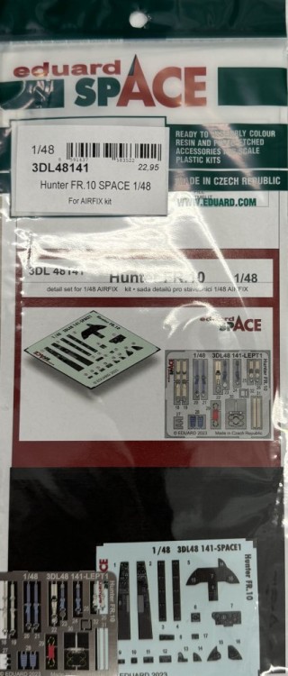 Eduard 3DL48141 Hunter FR.10 space (Airf) 1/48