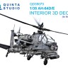 Quinta Studio QD35073 AH-64D/E (Meng) 3D Декаль интерьера кабины 1/35