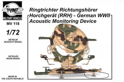 Planet Models MV72118 RRH - German WWII Acoustic Monitoring Device 1/72