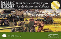Plastic Soldier WW2G15003 15mm 6 pdr and Loyd Carrier