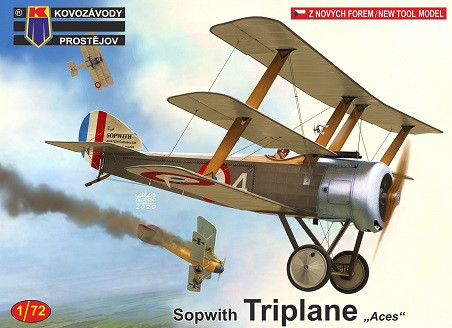 Kovozavody Prostejov 72184 Sopwith Triplane in French service (3x camo) 1/72