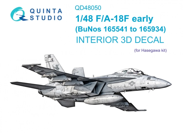 Quinta studio QD48050 F/A-18F early (Hasegawa) 1/48