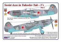 AML AMLC48012 Декали for Yak-3 Soviet Aces Part I. 1/48