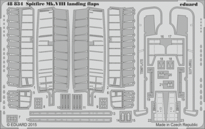 Eduard 48834 Spitfire Mk.VIII landing flaps 1/48