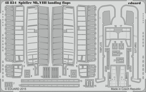 Eduard 48834 Spitfire Mk.VIII landing flaps 1/48