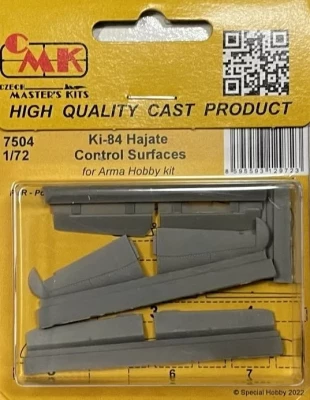 CMK 7504 Ki-84 Hayate Control Surfaces (ARMA H.) 1/72