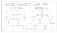 KV Models 35015 Kadett K38 Saloon (ICM #35478,#35480/REVELL #03270) - (Двусторонние маски) ICM/Revell 1/35