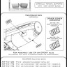 Master (Pl) 72174 P-51 Mustang car.air filter cover std. (EDU) 1/72