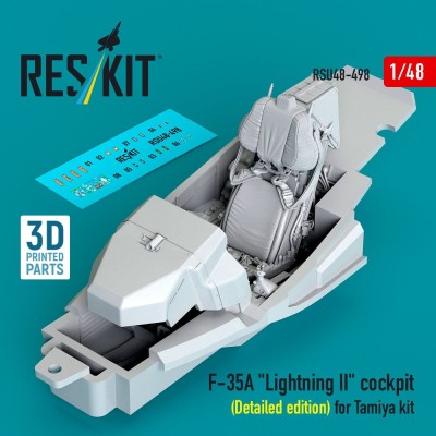 Reskit U48498 F-35A Lightning II cockpit (Detailed ed.) (TA 1/48