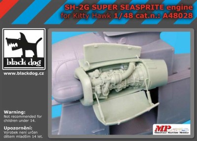 BlackDog A48028 SH-2G Super Seasprite engine (KITTYH) 1/48