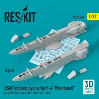 Reskit 32446 USAF Inboard pylons for F-4 'Phantom II' (2x) 1/32