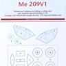 Peewit PW-M72130 1/72 Canopy mask Me 209V1 (SP.HOBBY)