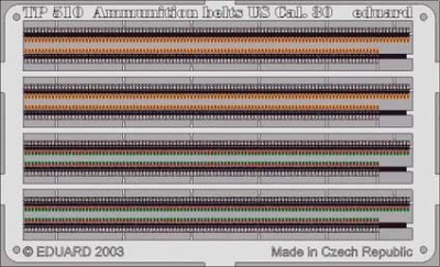Eduard TP510 Ammunition Belts US Cal.0.30