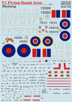 Print Scale 48-132 P-51 Mustang V1 Flying Bomb Aces (wet decals) 1/48