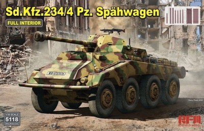 RFM 5118 Sd.Kfz.234/4 Pz.Spahwagen с полным интерьером 1/35