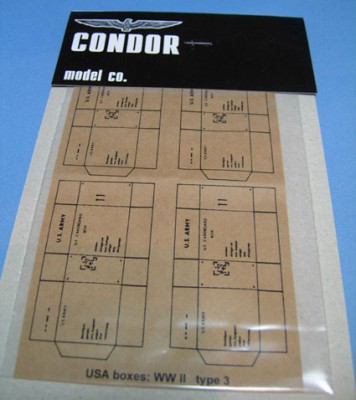 Condor А-012	Картонные коробки США, WW II, тип 3, 4 шт
