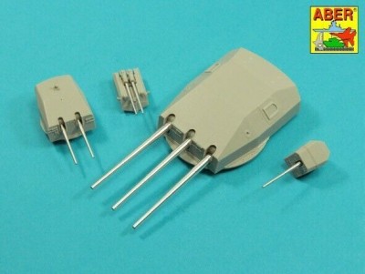 Aber 200L-08 Main Armament for German Scharnhorst battleship: 280mm x 9; 150mm x 12; 105mm x 14 (designed to be used with Trumpeter kits) 1/200