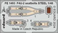 Eduard FE1493 F4U-2 seatbelrs STEEL (H.B) 1/48