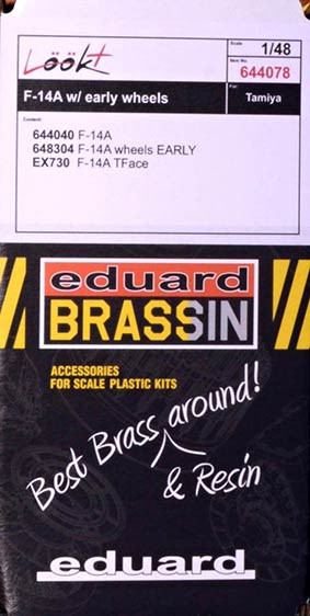 Eduard 644078 BRASSIN 1/48 F-14A w/ early wheels Lookplus (TAM)