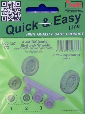 CMK Q72307 A-4A/B/C (early) Skyhawk Wheels (w/ spoke) 1/72