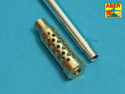 Aber 35 L-244 Gun barrel for German Rheinmetall 12,8cm K44 L/55 Anti-Tank Gun (designed to be used with Great Wall and Trumpeter kits) 1/35