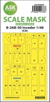Art Scale 200-M48083 Douglas B-26B-50 Invader canopy frame paint masks (inside and outside) 1/48