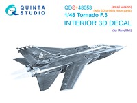 Quinta studio QDS+48058 Tornado F.3 (Revell) (малая версия) 3D Декаль интерьера 1/48
